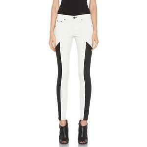 RAG & BONE Grand Prix Paneled Skinny Jeans